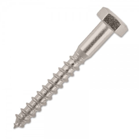 Coach Screw M6 x 50mm A2 ST/ST (each)